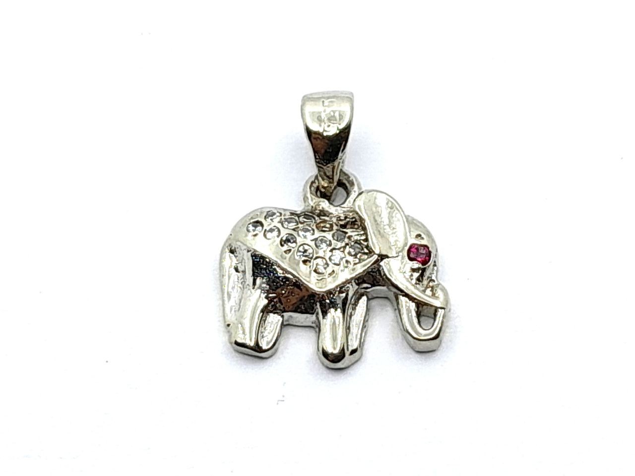 Elephant silver pendant