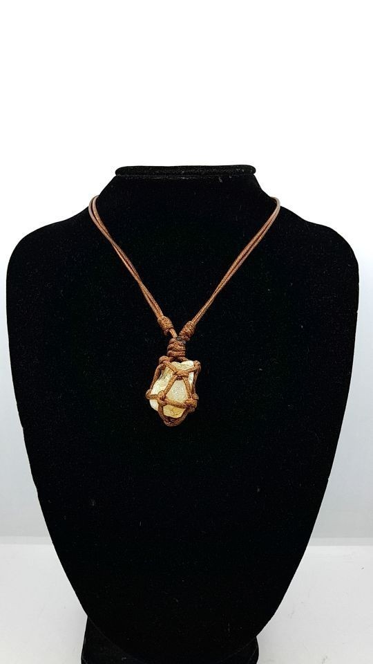 Citrine stone necklace