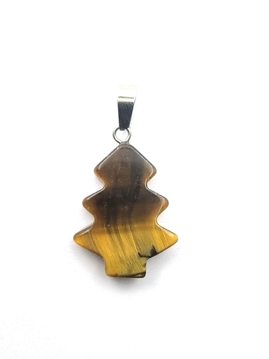 Tiger Eye Christmas Tree Pendant